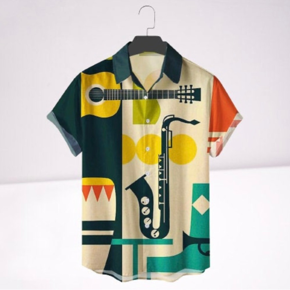 Music Button-Up Shirt